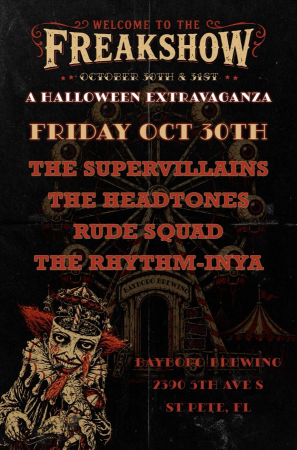 Welcome to the FreakShow — Night One: The Supervillains — show poster