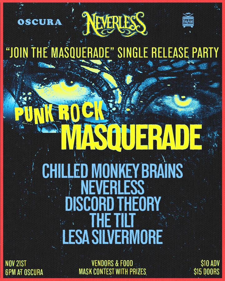 Neverless: Join The Masquerade Single Release — show poster
